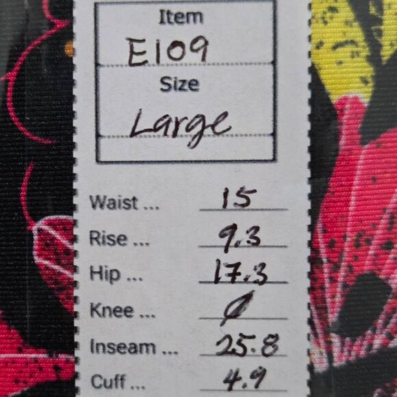 Zumba La Pachanga Ruffle Floral/Leopard Print Leggings Size L (E109) - Picture 7 of 7